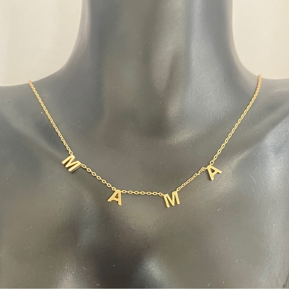 Mama gold tone necklace - Picture 2 of 4